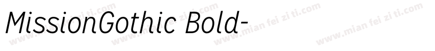 MissionGothic Bold字体转换